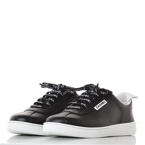 chanel black sneakers womens